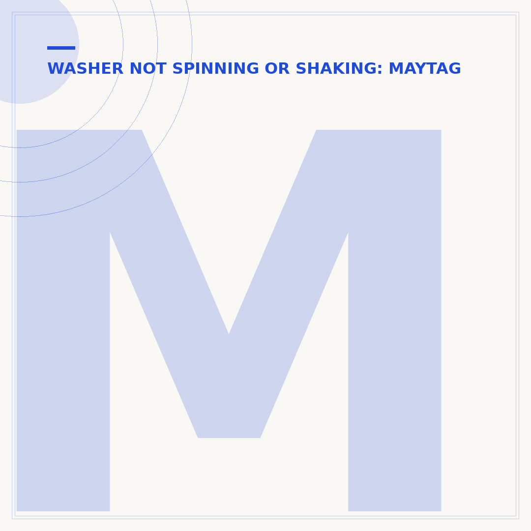 Maytag Commercial Washer Not Spinning: Causes & Fixes