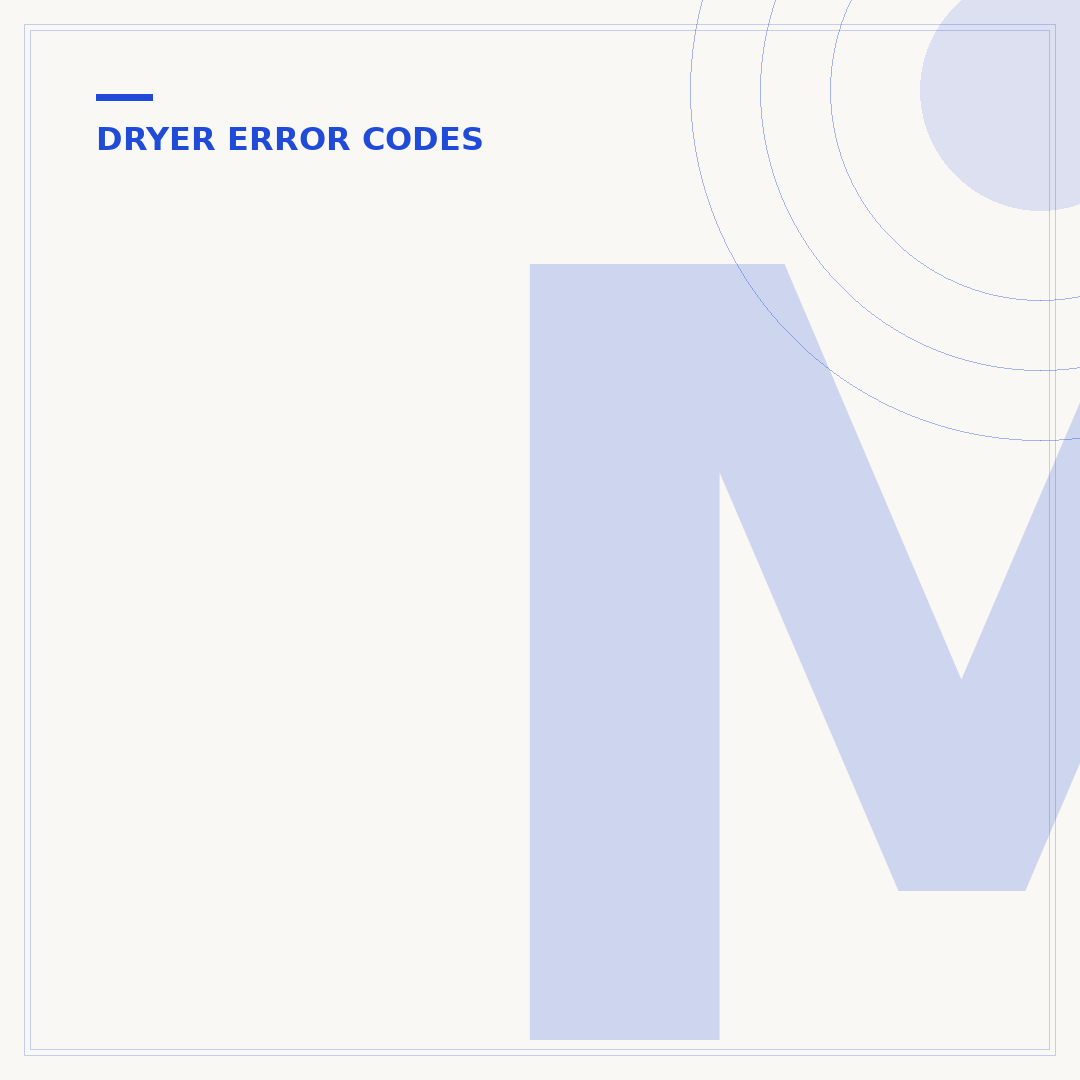 Maytag Dryer F01 Error Code: Causes and Fixes