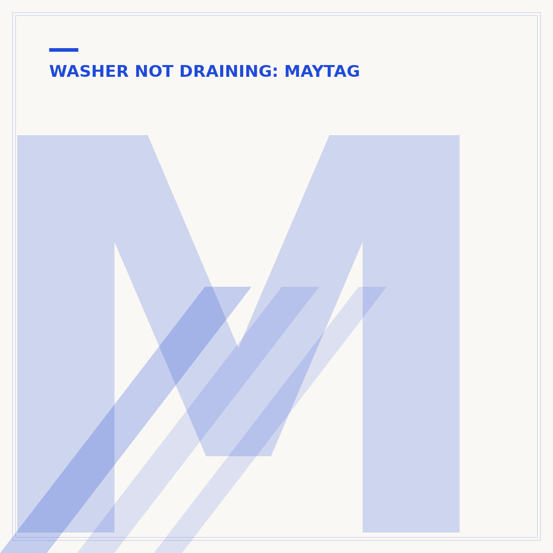 Maytag Washer Drain Hose