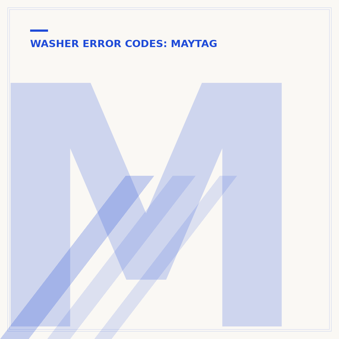 Maytag Washer DRN Code: Understanding Diagnostic Errors