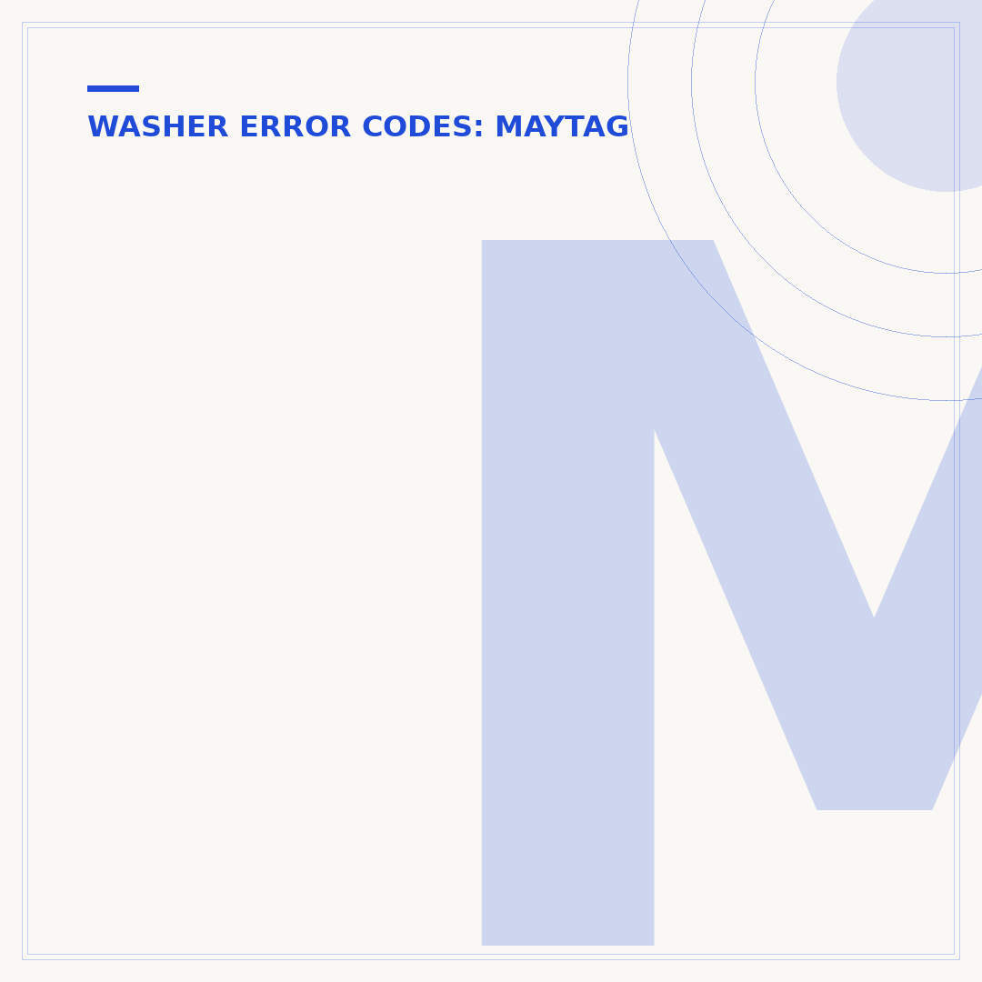 Maytag Washing Machine Reset Code: Clear Errors