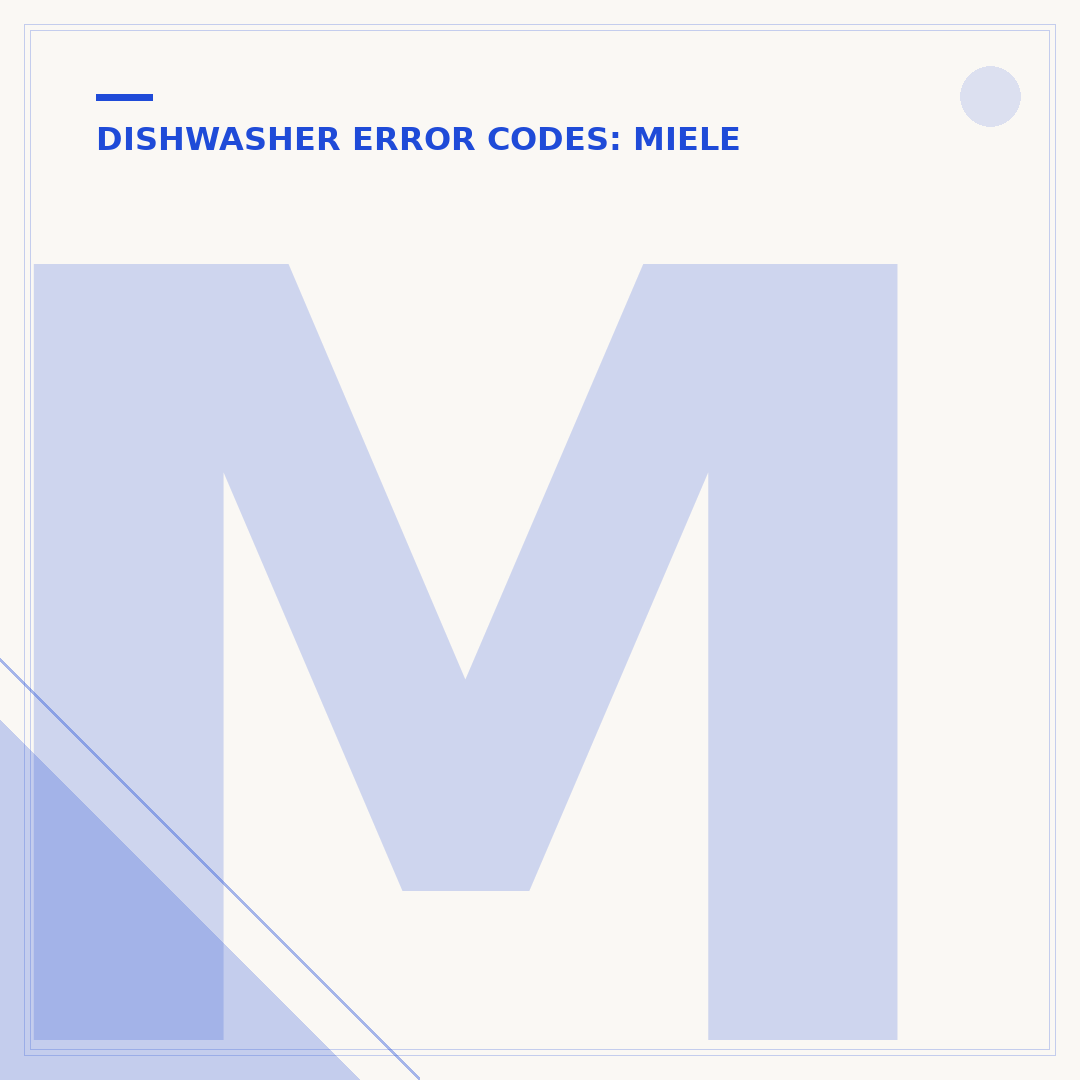 Miele Dishwasher F14 Fault: Causes and Solutions