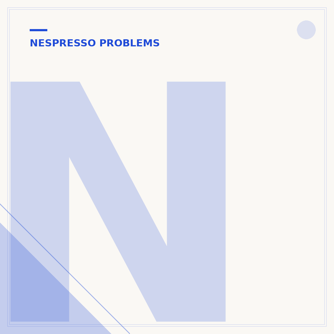 Nespresso Leaking Water: Causes and Solutions