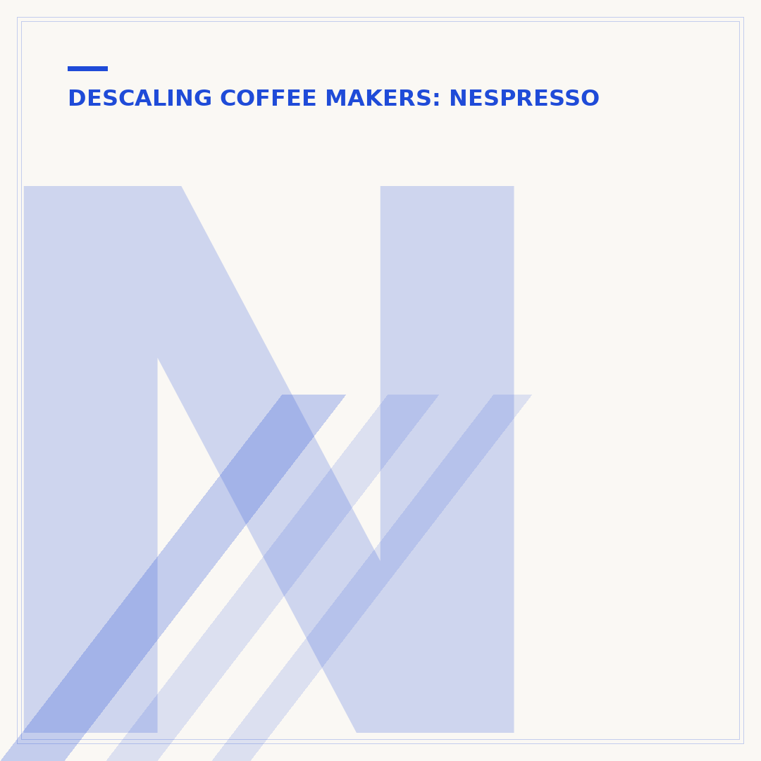 Nespresso Orange Light Blinking But Not Descaling