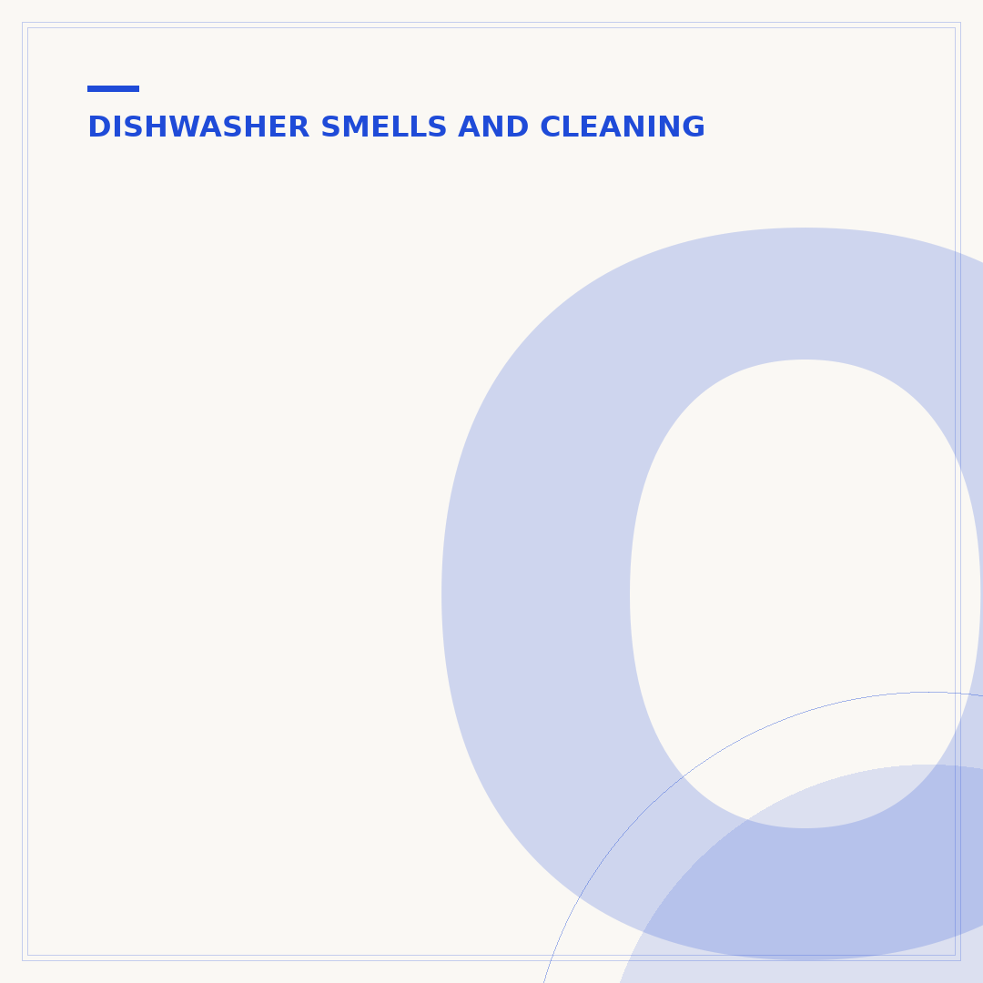 Odor Coming from a Dishwasher