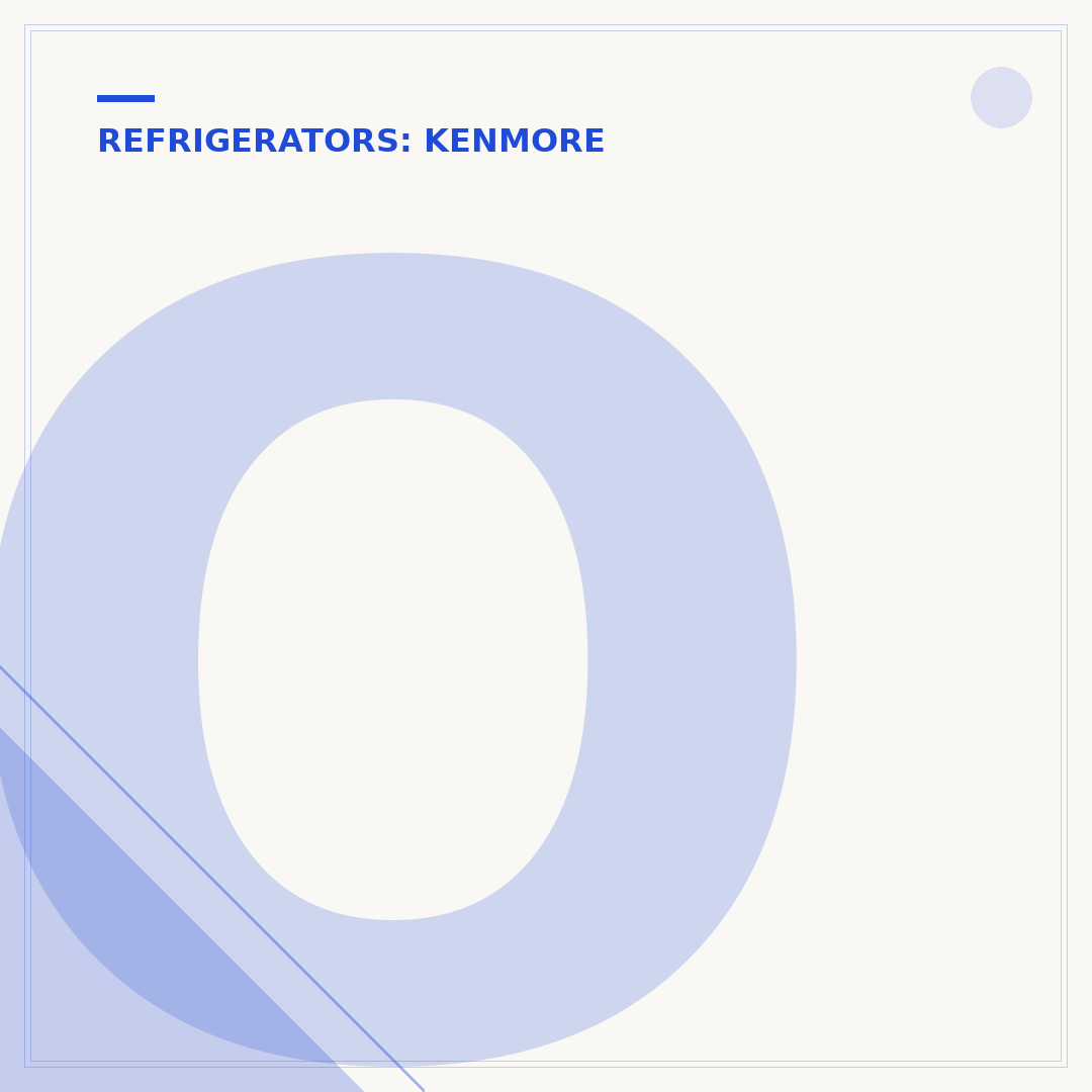 Old Kenmore Refrigerator: Service, Parts, and Replacement