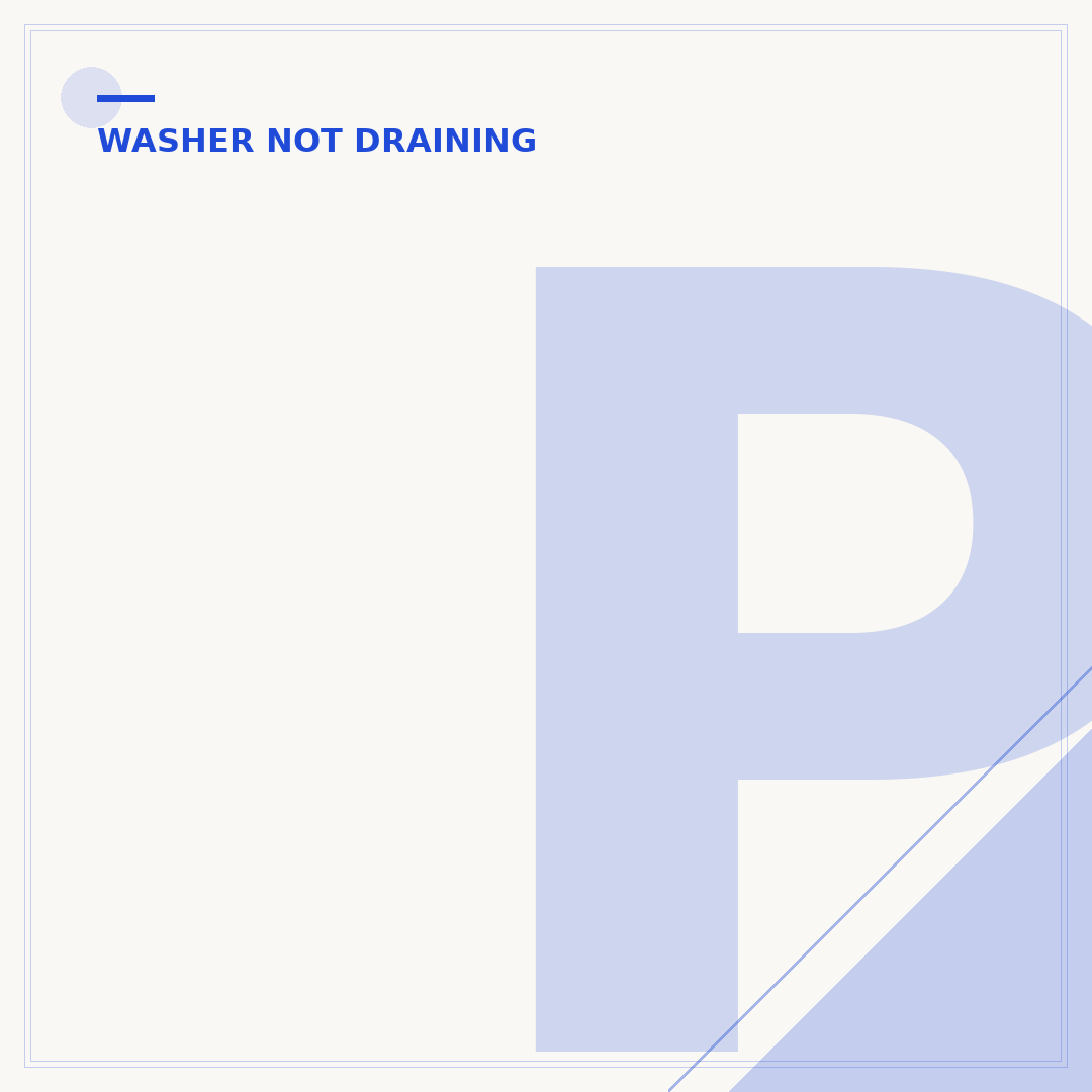 P Trap for Washing Machine Drain: Function & Necessity