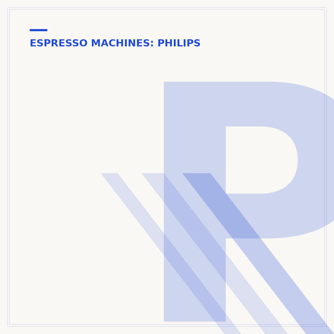 Philips Baristina Dual Bean Espresso Machine with Grinder