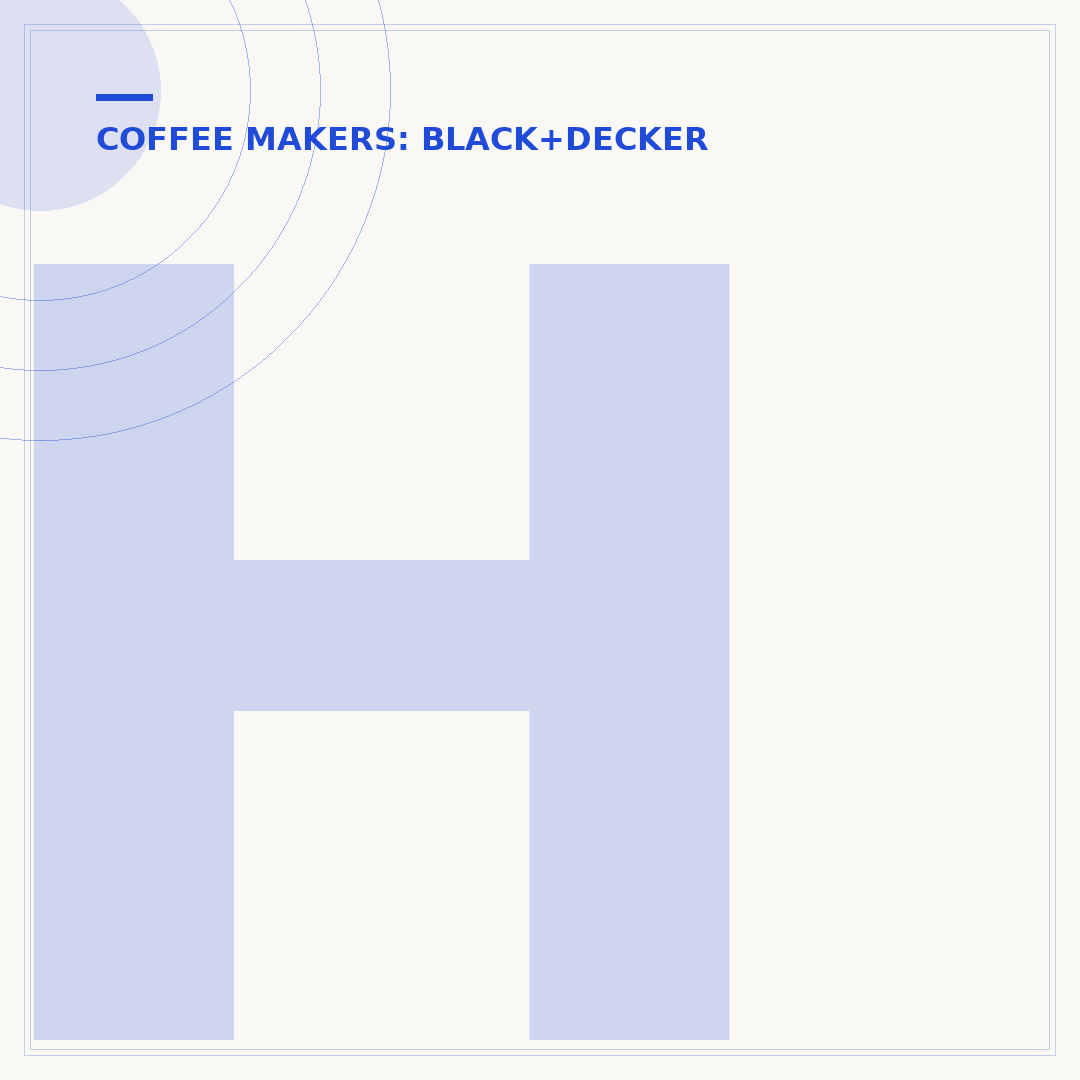 How to Program a Black and Decker Coffee Maker
