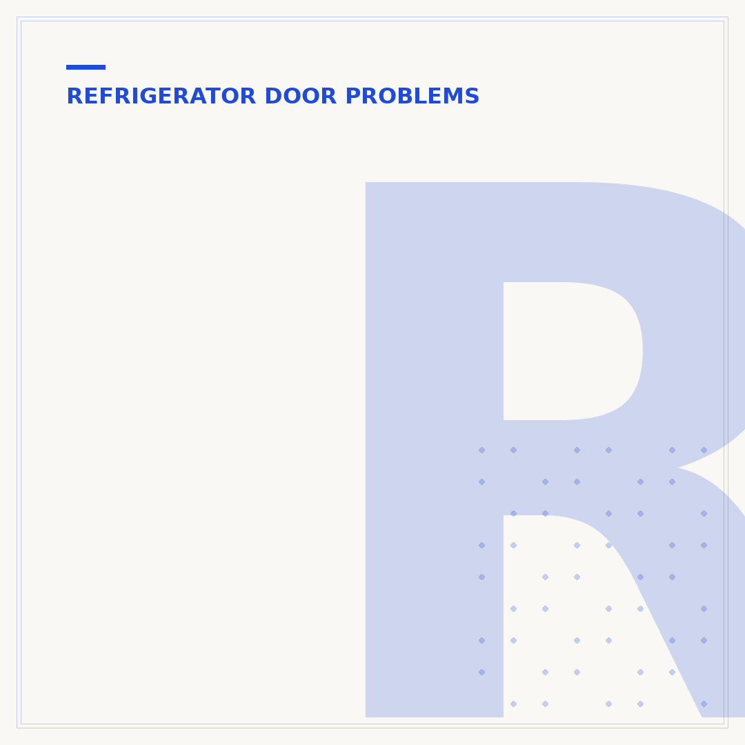 Refrigerator Door Doesn't Stay Shut: Causes & Fixes
