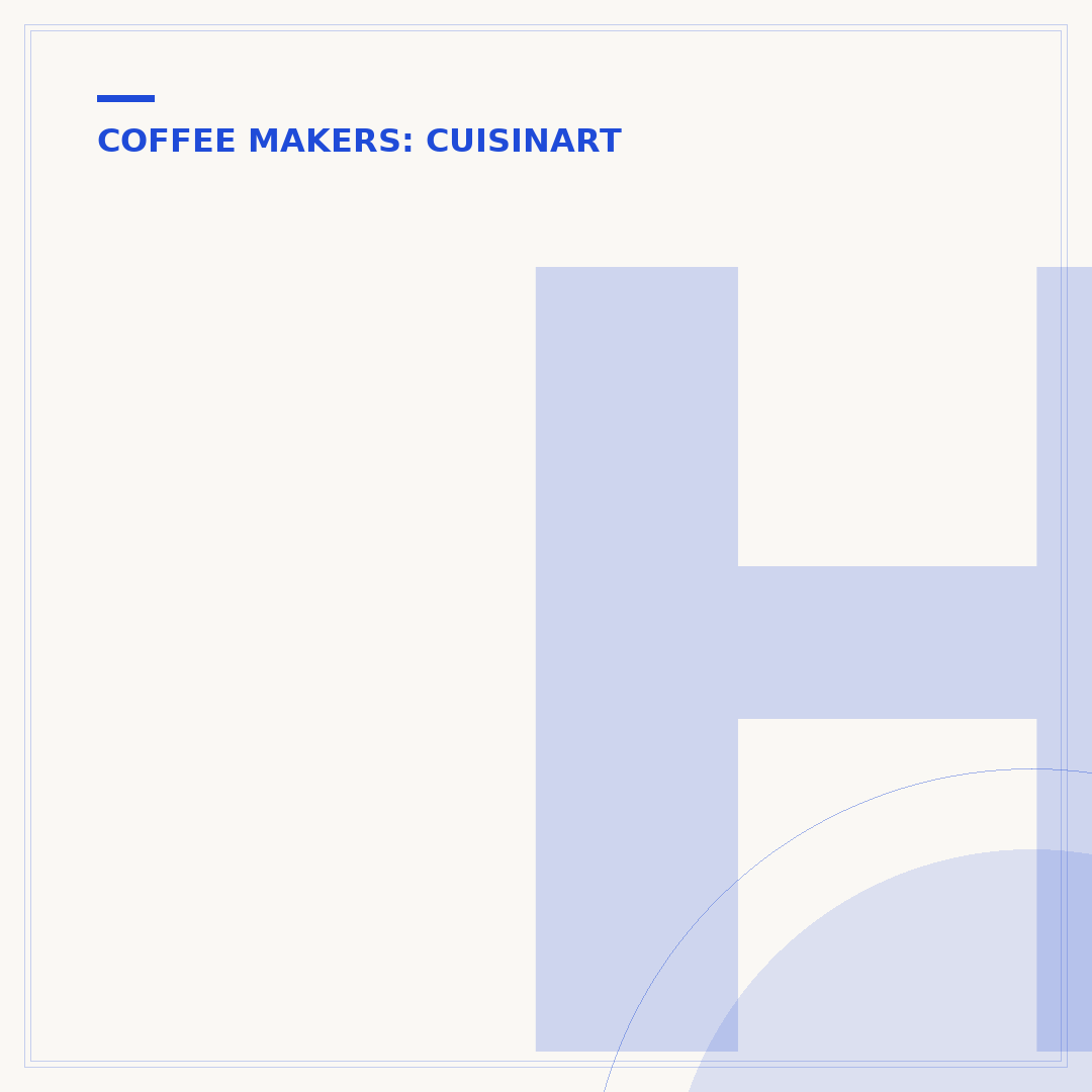 How to Reset a Cuisinart Coffee Maker