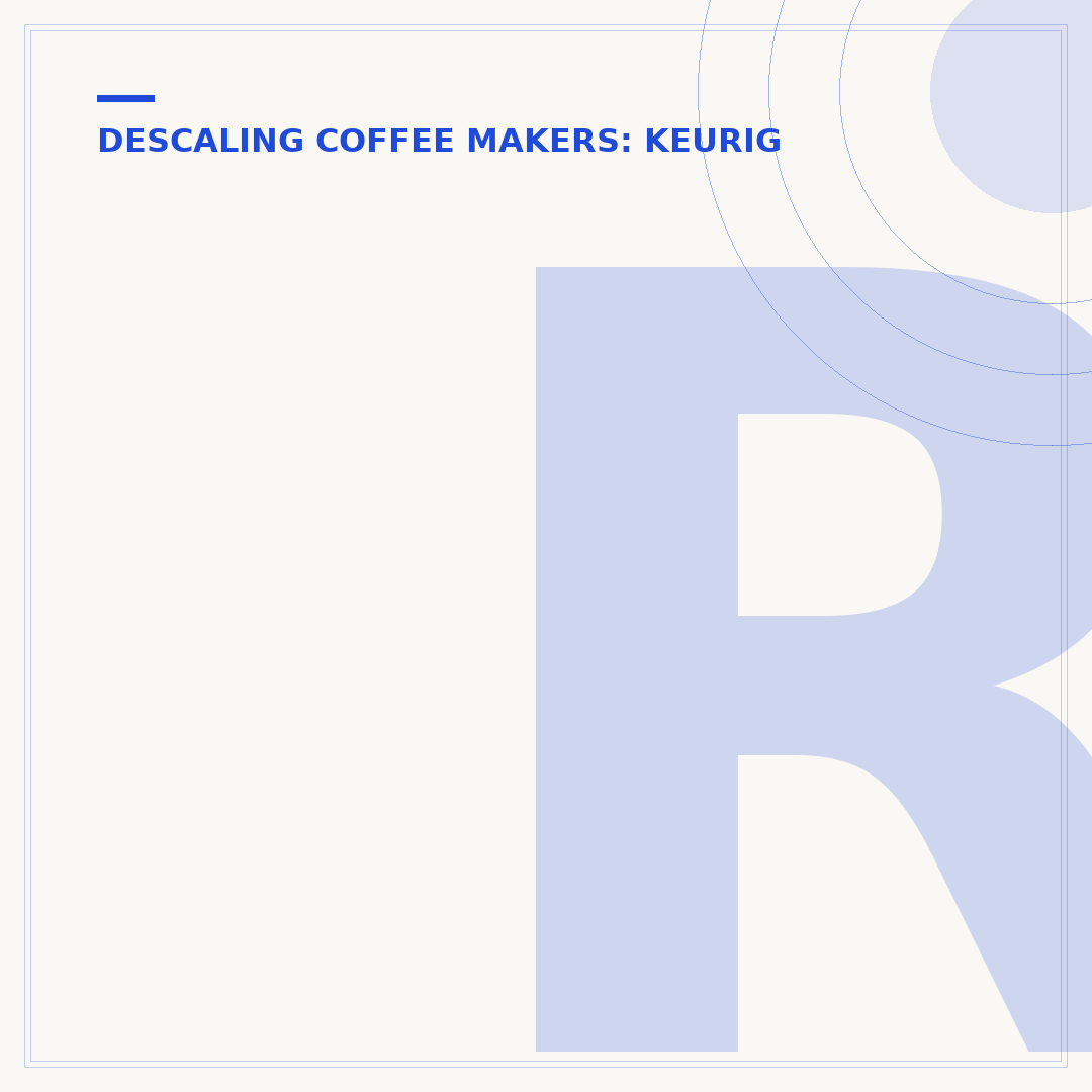 Reset the Descale Light on a Keurig Duo