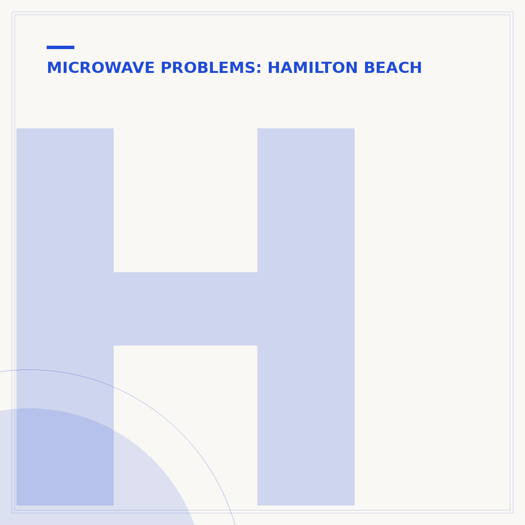 How to Reset a Hamilton Beach Microwave