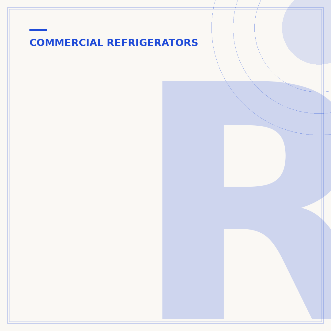 Restaurant Refrigerators: Types and Commercial Use