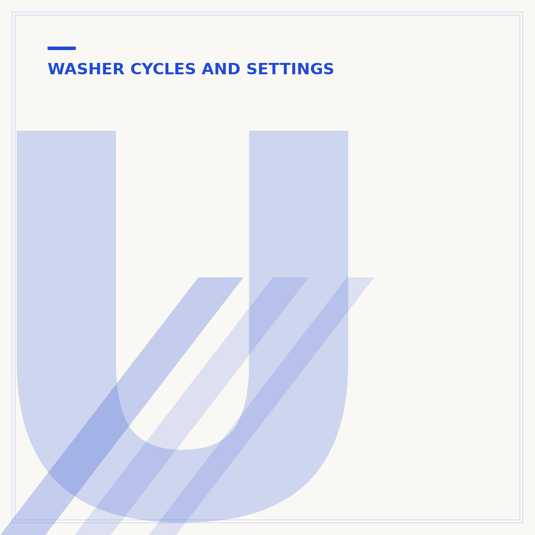 Understanding Your Washer Rinse Cycle Settings