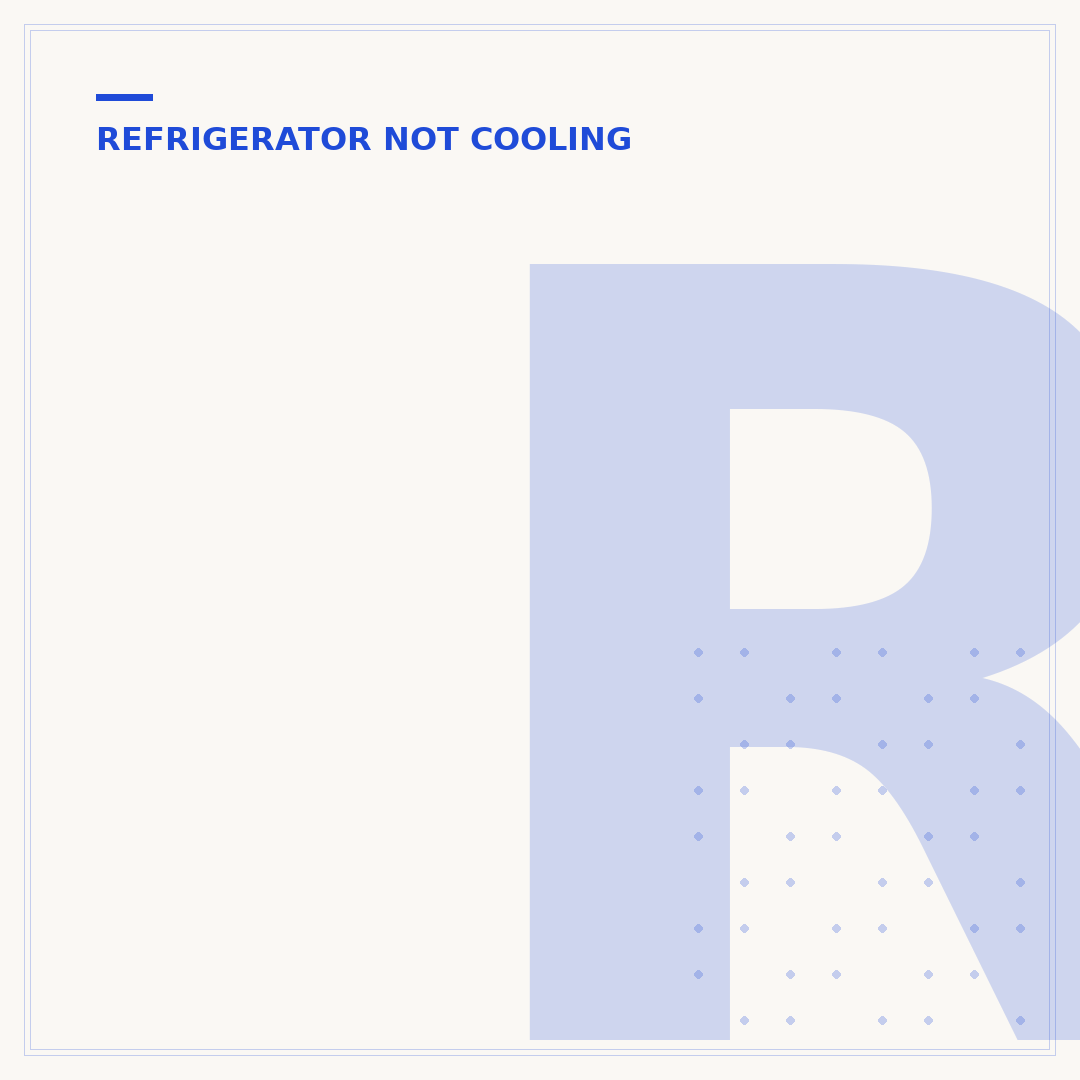 RV Refrigerator Not Cooling
