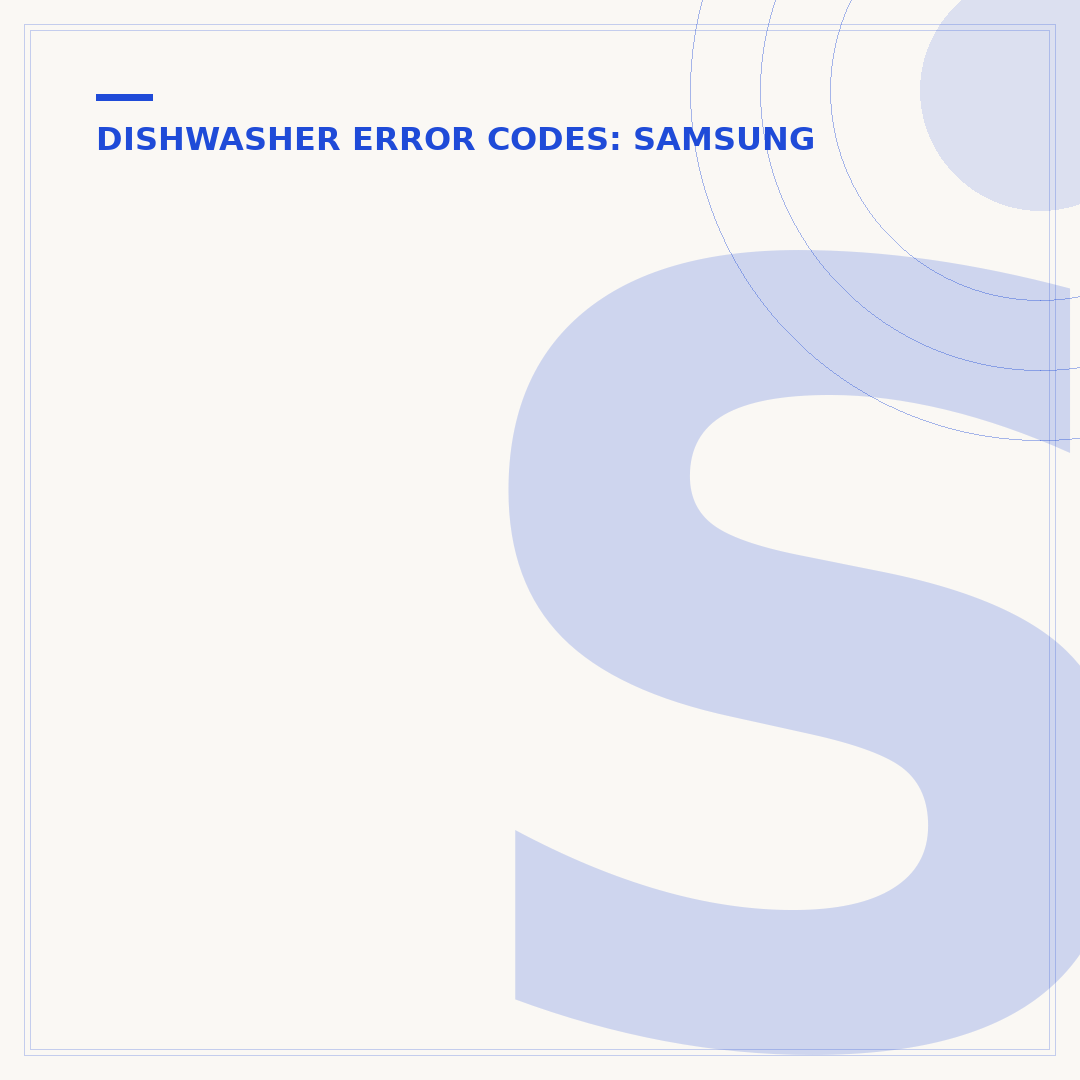Samsung Dishwasher LC Code: No Leak But Error Shows