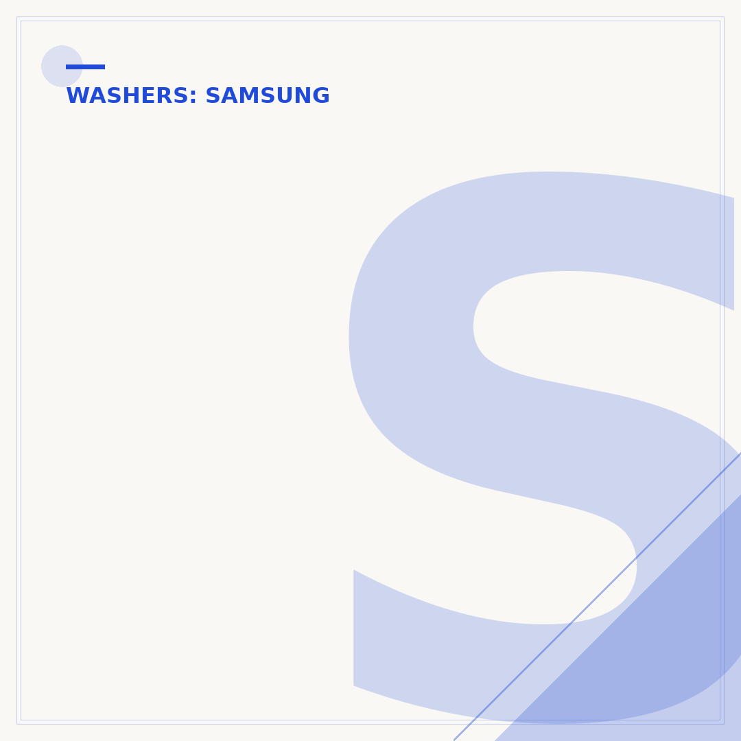 Samsung FlexWash WV60A9900AV Washer: Key Features
