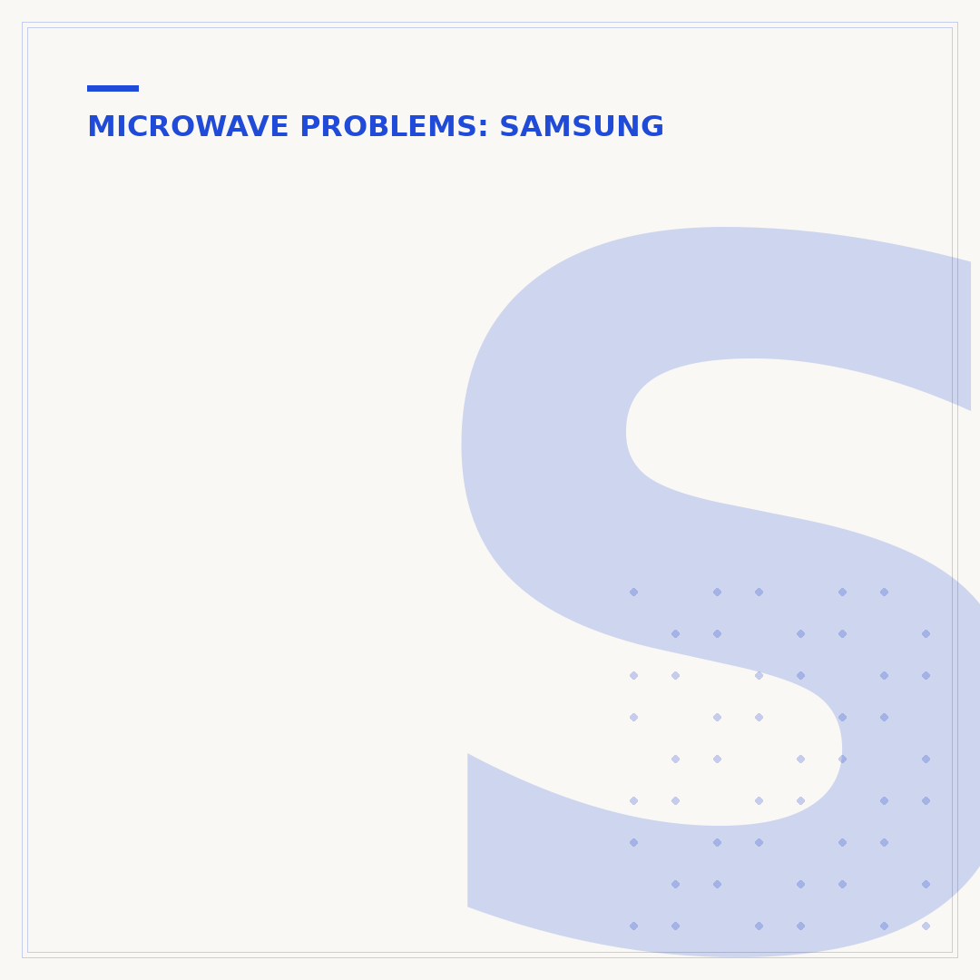 Samsung Microwave Humming and Not Heating
