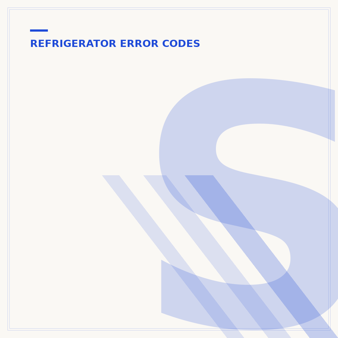 Samsung Refrigerator Codes FF, OF, RD, FD: Fixes