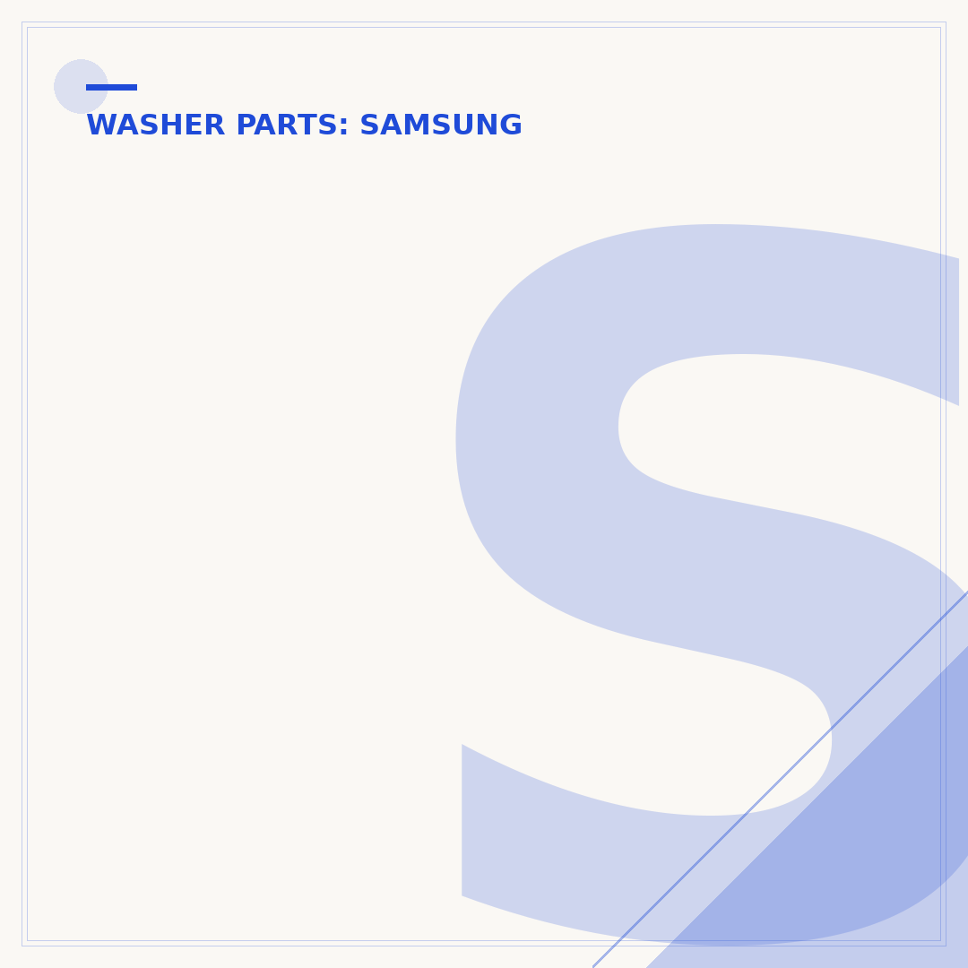 Samsung Washer Control Board: Troubleshooting & Replacement