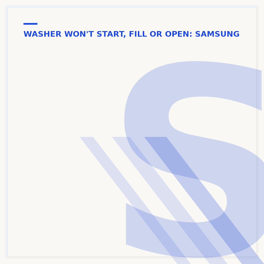 Samsung Washer Lid Lock: Troubleshooting and Solutions