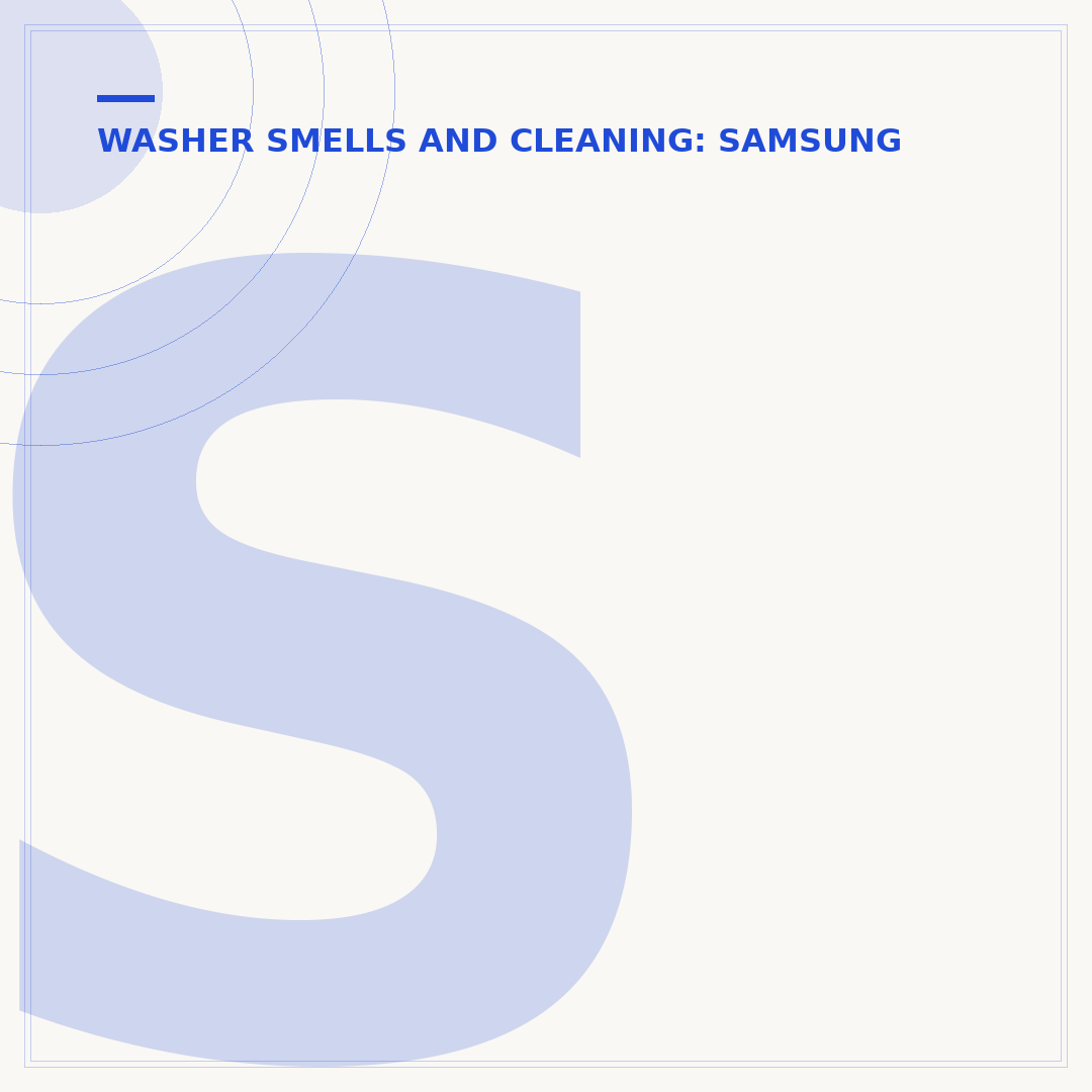 Samsung Washer Smells Like Mildew: Causes & Fixes
