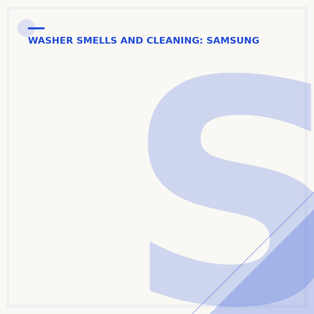 Samsung Washer Smells Musty? Fix Odors Now