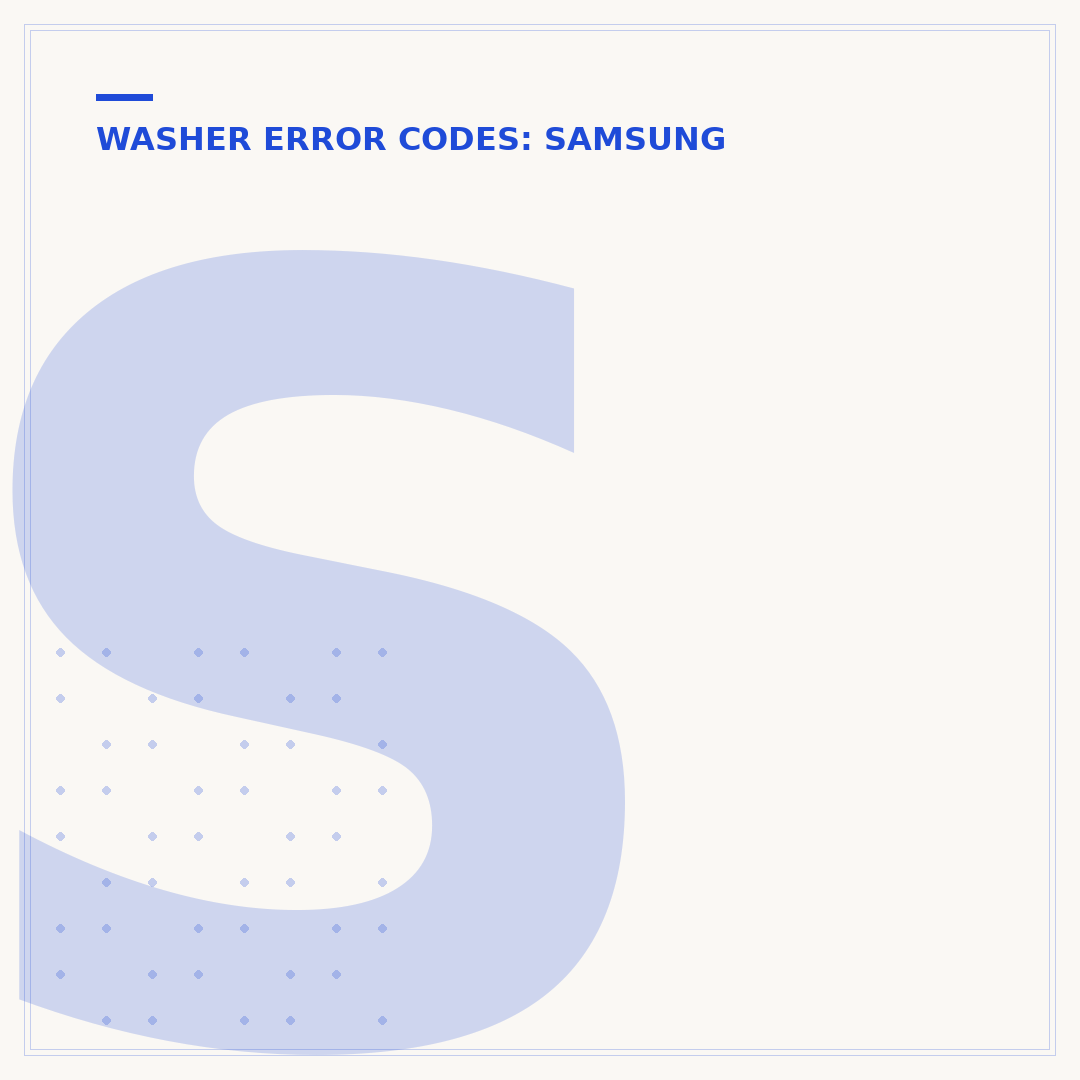 Samsung Washer NF Code: Causes, Fixes, and Prevention