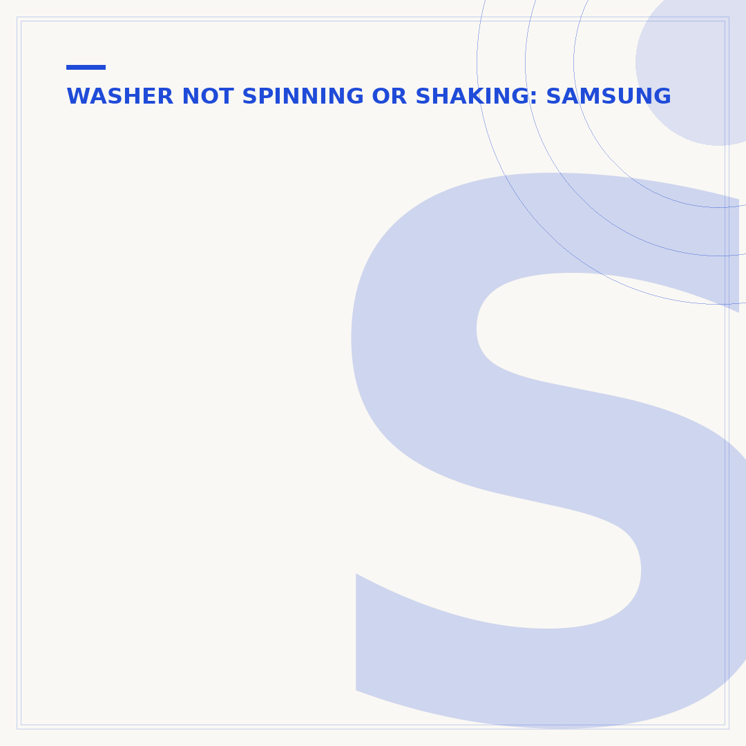 Samsung Washer Noisy Spin: Causes, Fixes & Prevention