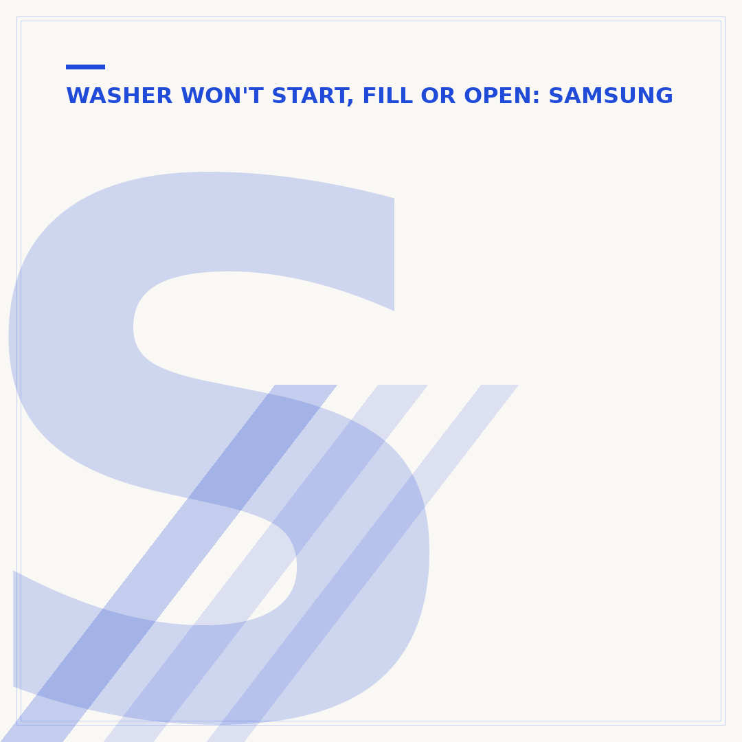 Samsung Washing Machine Red Light