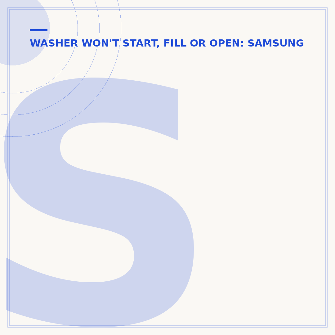 Samsung Washer Reset Button: Fix Lockups & Errors