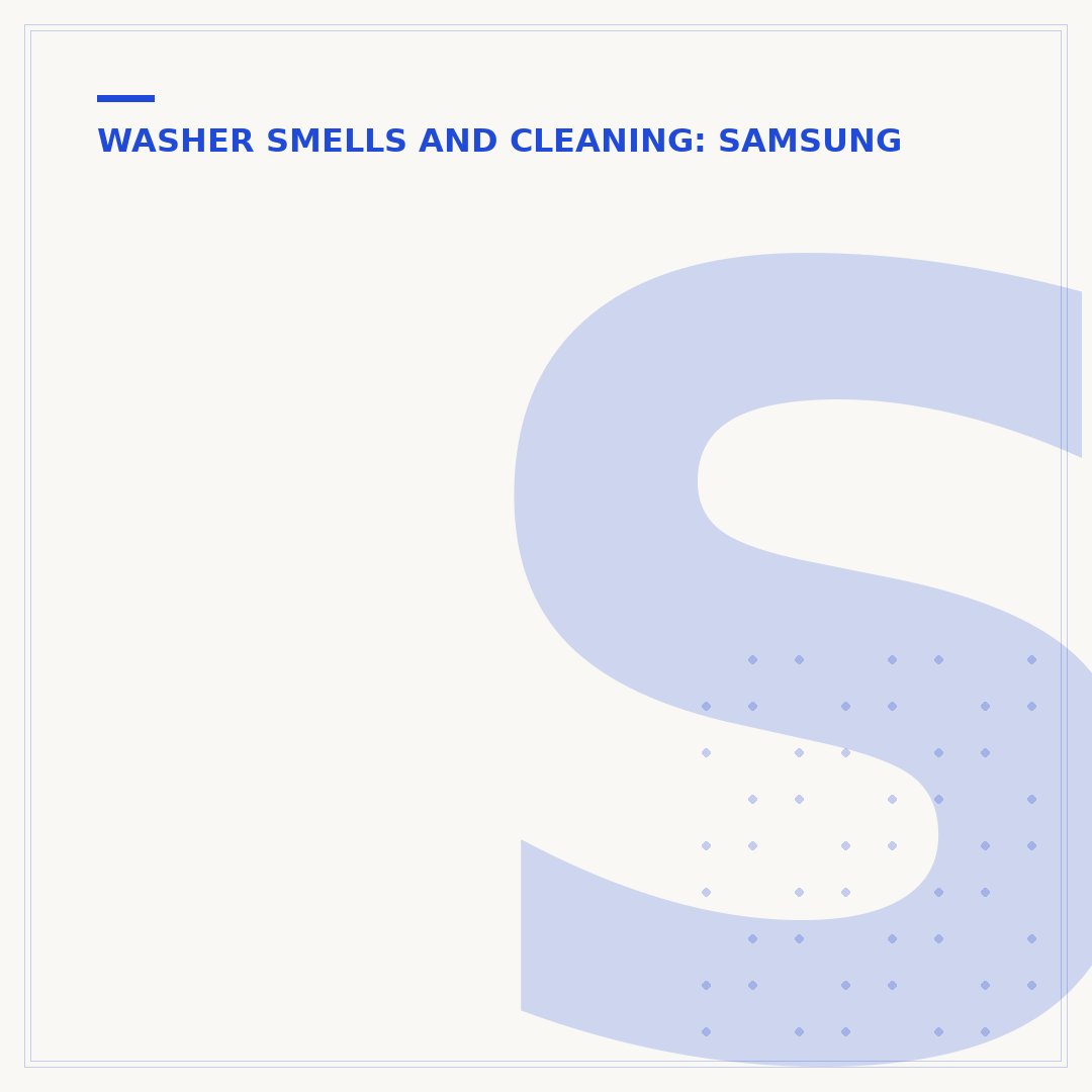 Samsung Washer Smells: Causes and How to Fix Them