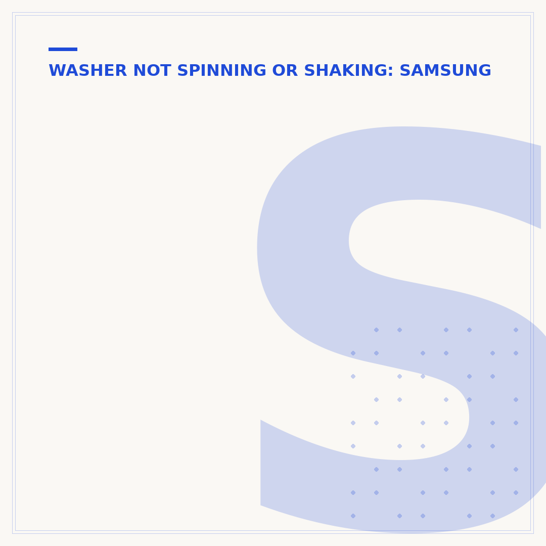 Samsung Washer Spin Cycle Problems: Troubleshooting & Fixes