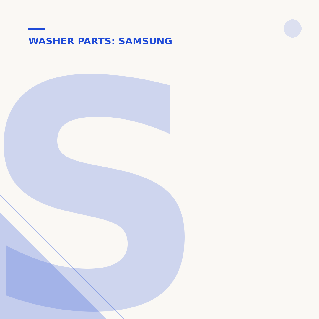 Samsung Washer Water Pump: Issues, Replacement & Maintenance