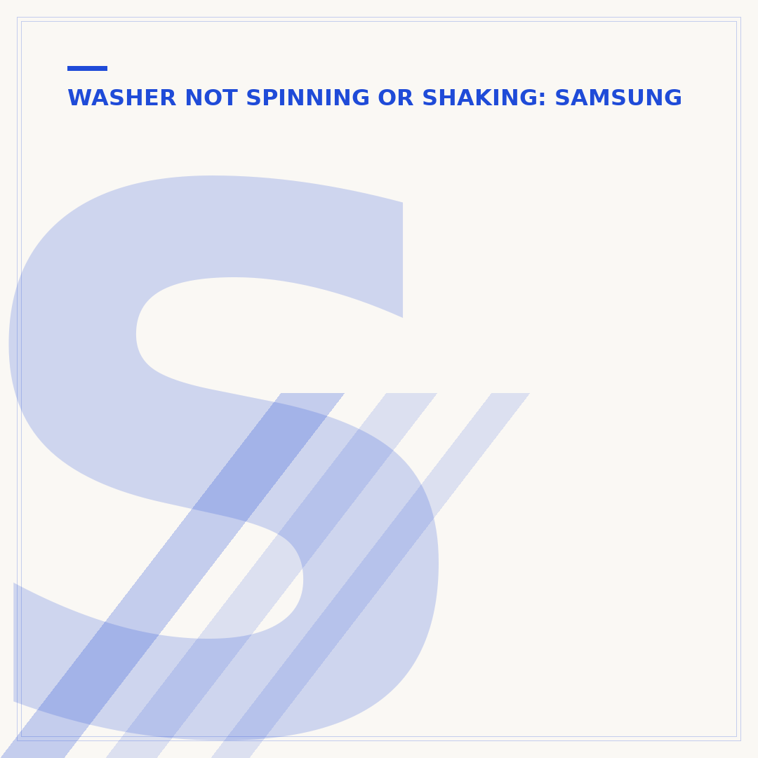Samsung Washer Won't Spin Out