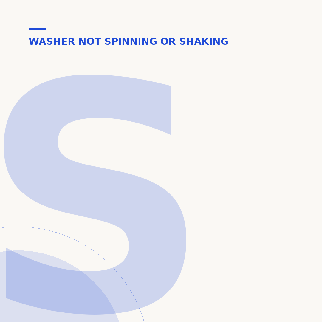 Squeaky Washing Machine Agitator