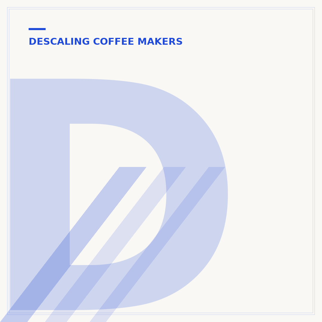 Descale a Tastyle Coffee Maker