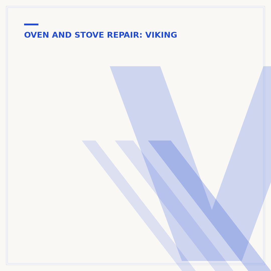 Viking Range Repair