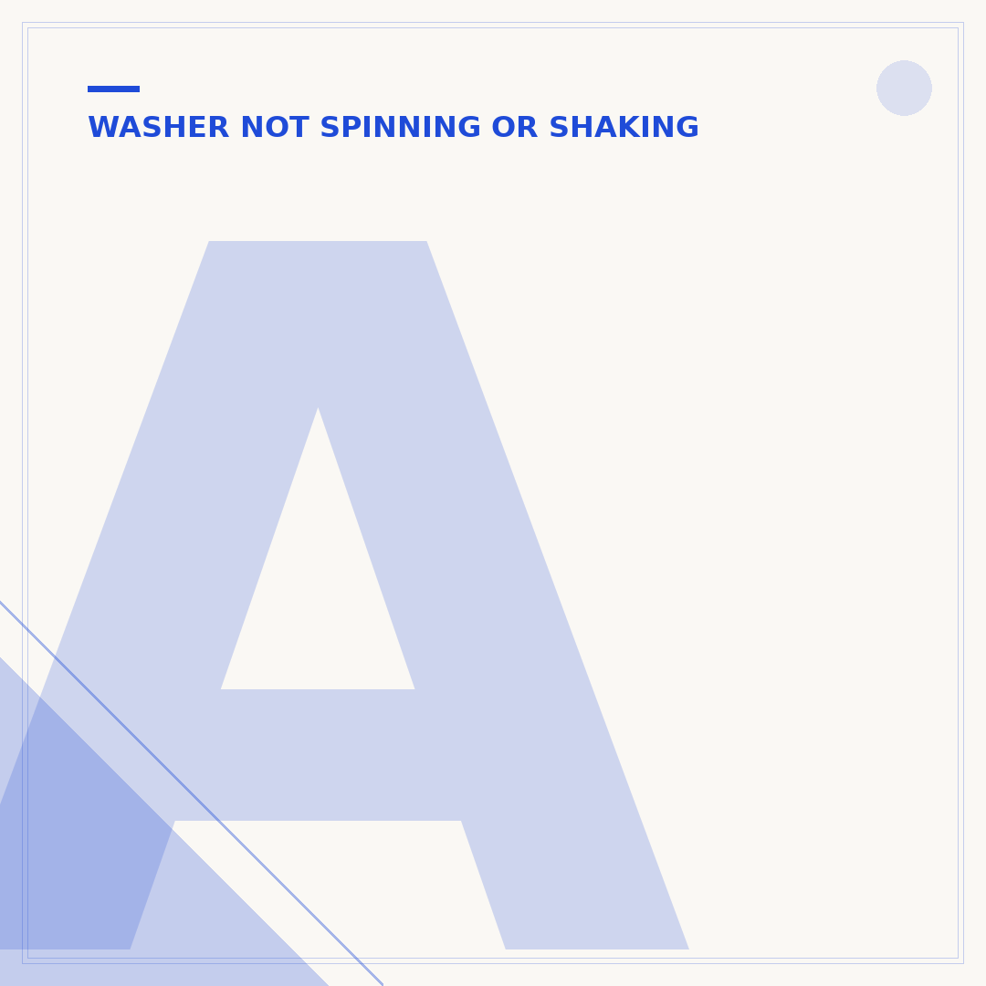 A Washing Machine Making a Loud Noise on Spin