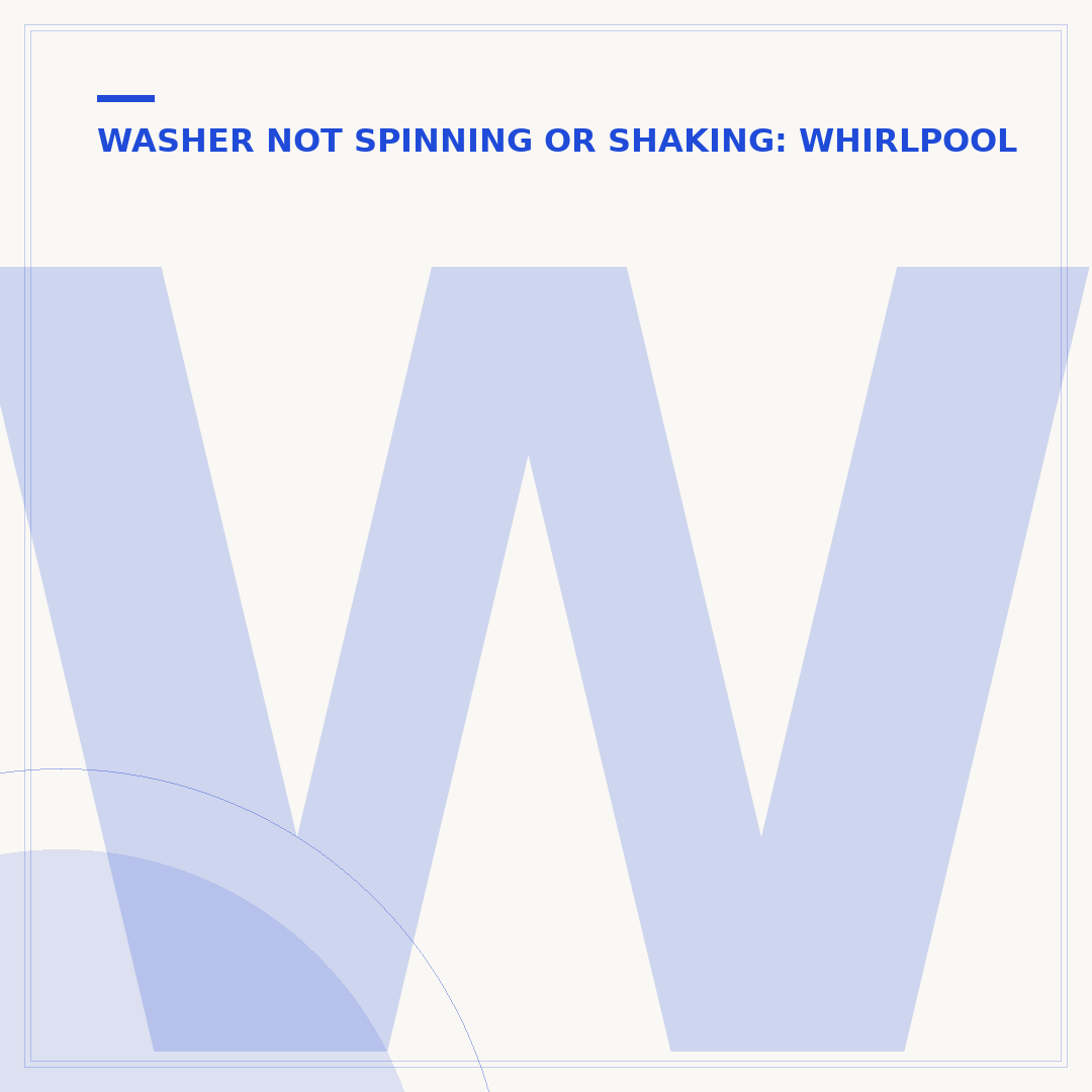Whirlpool Duet Washer Not Spinning