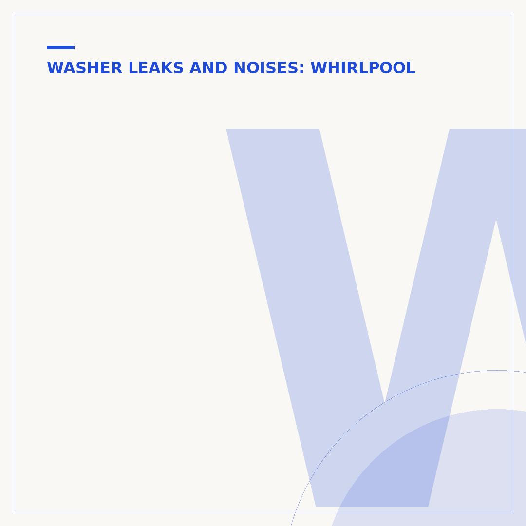 Whirlpool Washer Making Grinding Noise