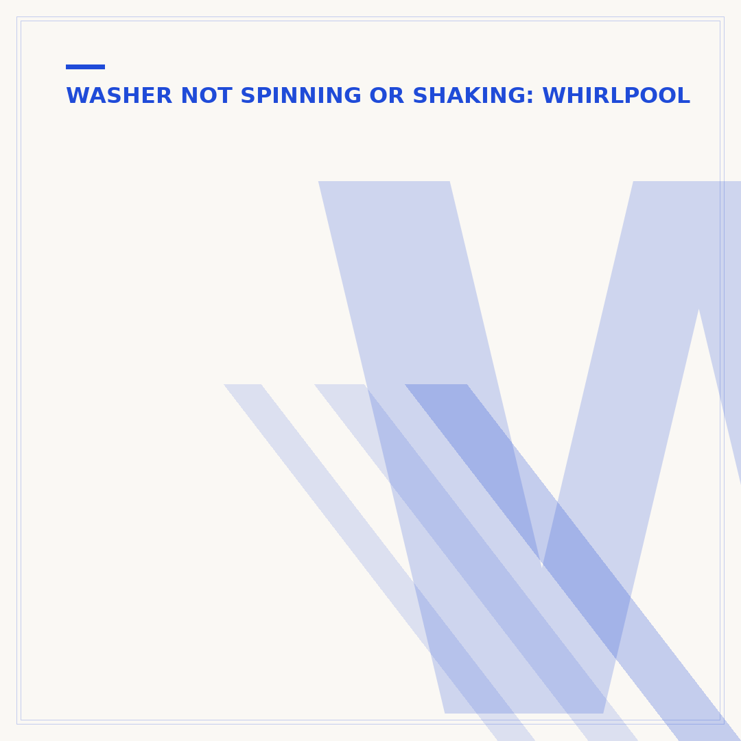 Whirlpool Front Load Washer Not Spinning Clothes Dry