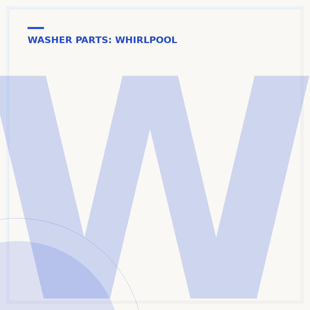 Whirlpool Washing Machine Parts Diagram Explained