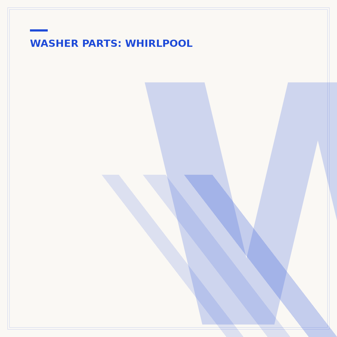Whirlpool Washer Suspension Rods
