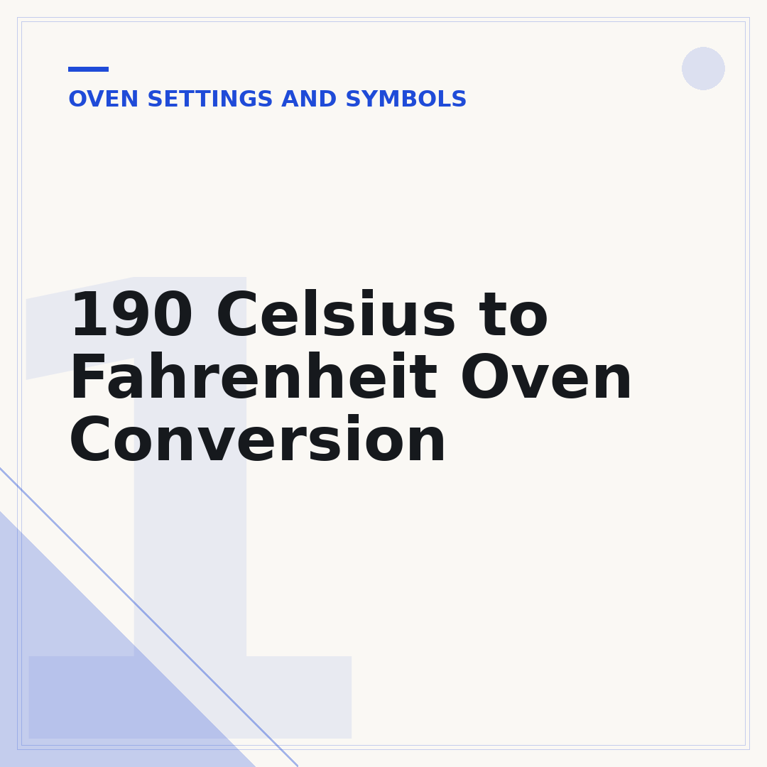 190 Celsius to Fahrenheit Oven Conversion