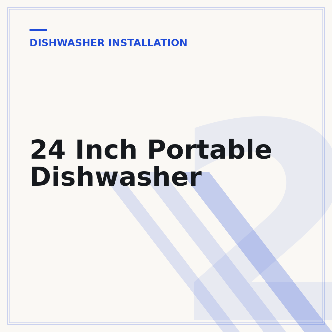 24 Inch Portable Dishwasher