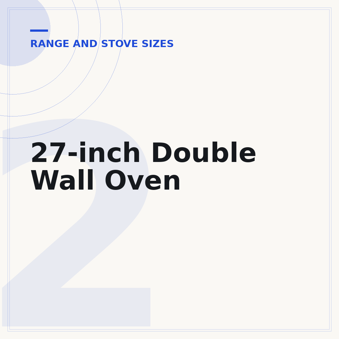 27-inch Double Wall Oven