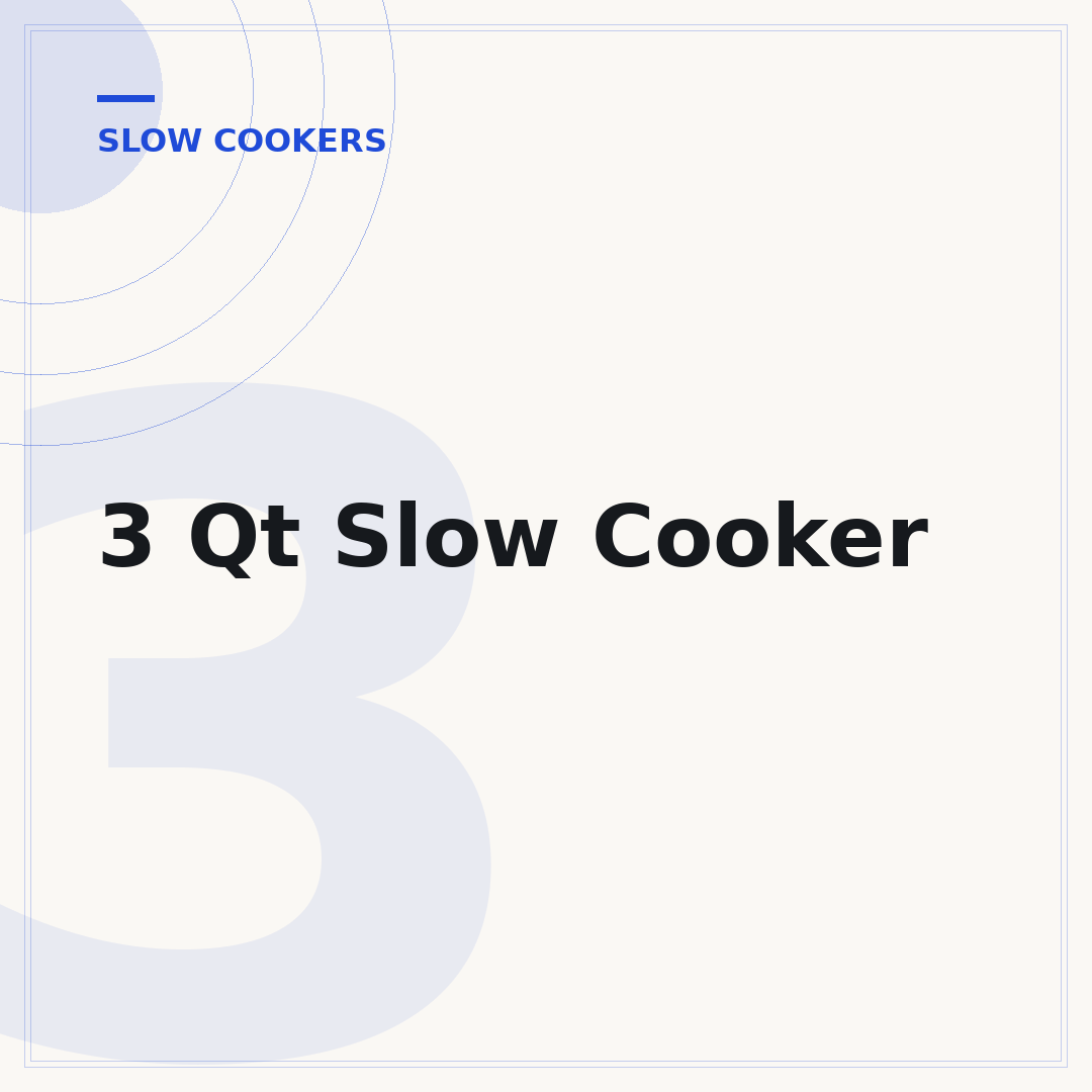 3 Qt Slow Cooker