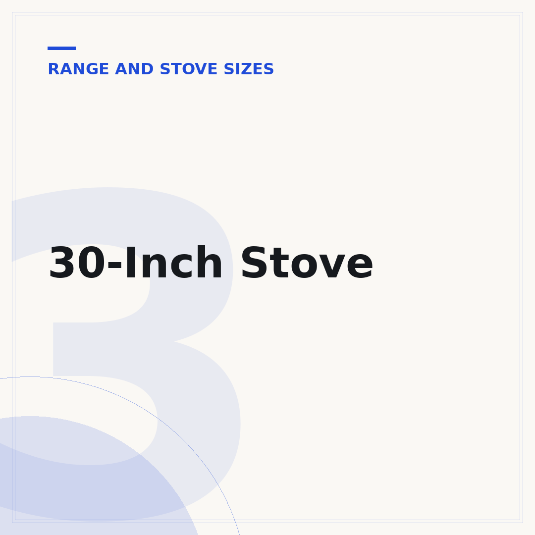 30-Inch Stove